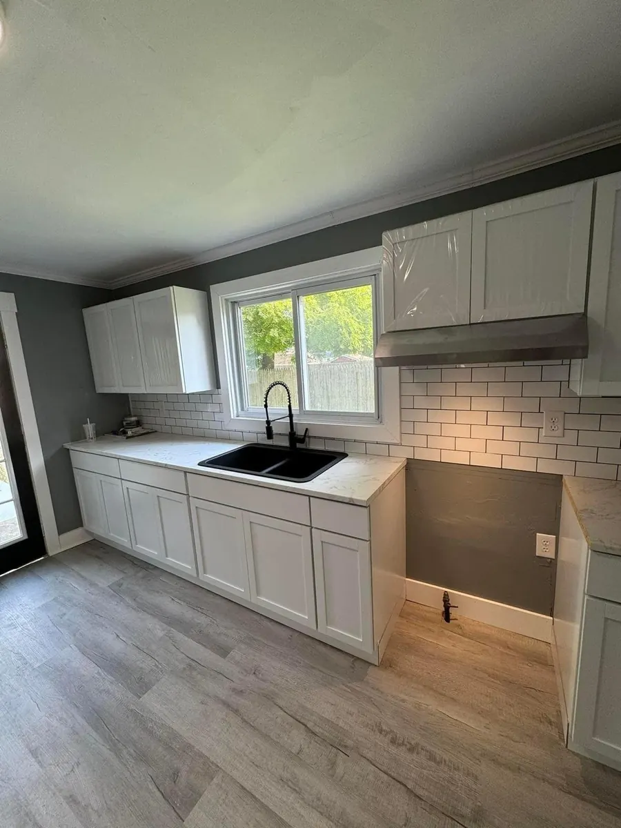Spotless kitchen after cleaning